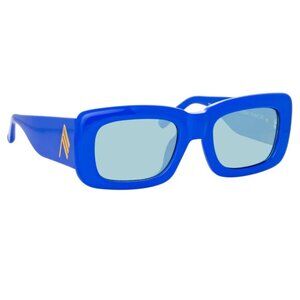 Linda Farrow x THE ATTICO Marfa Sunglasses Electric Blue